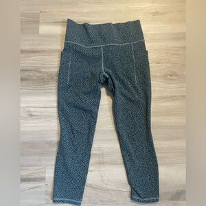 Athleta Gray Patterned Leggings HARDLY WORN